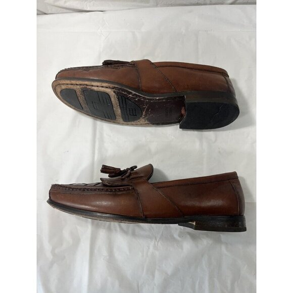 Johnston Murphy Halsey Brown Leather Mens 12 M Woven Kiltie Tassel Casual Shoes main image 11